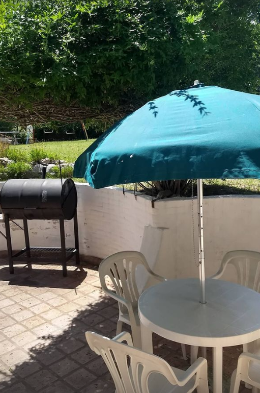 Patio con parrilla